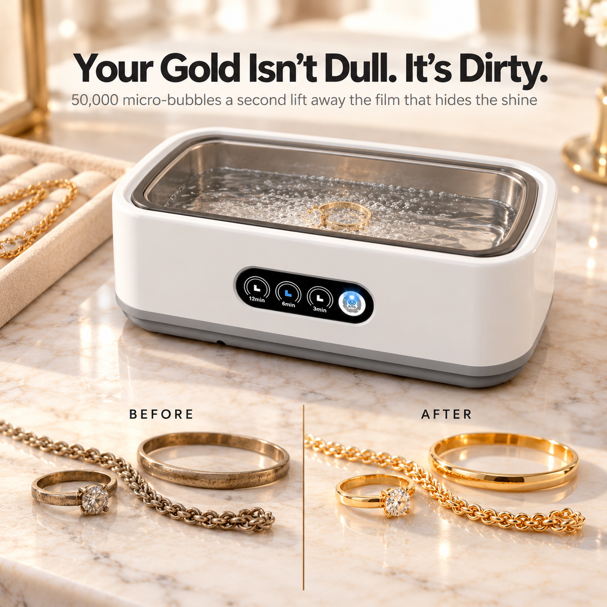 Glintora Ultrasonic Jewelry-Cleaner