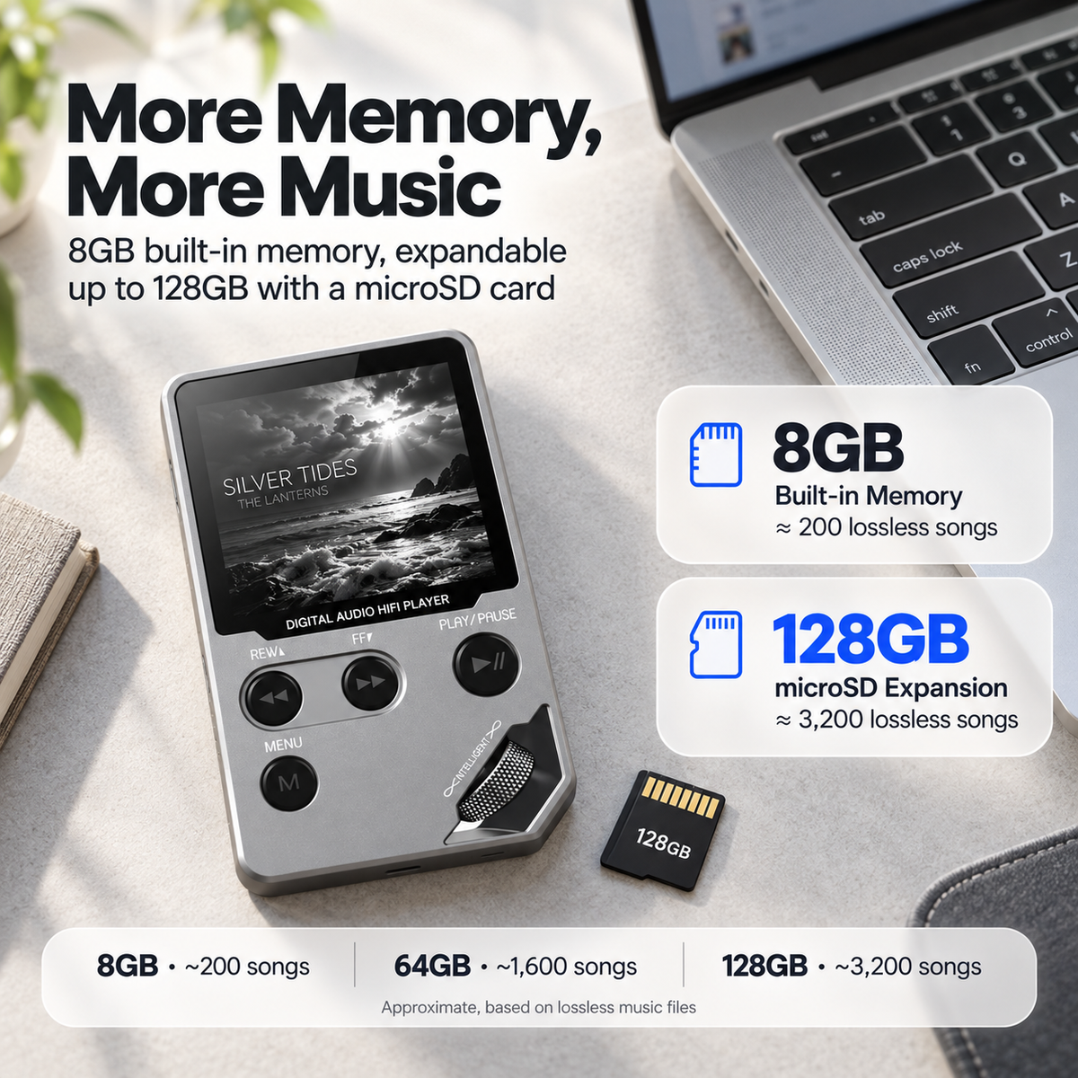 Rewynd MP3-Player with Bluetooth