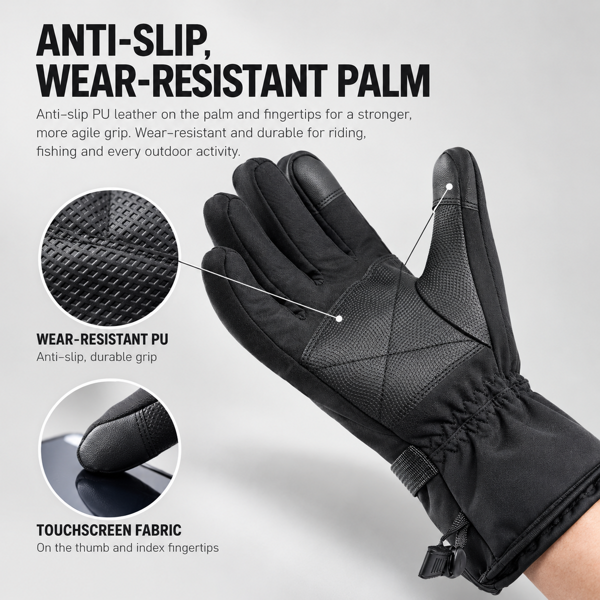 ThawGrip Pro Heated Gloves | Waterproof All-Finger Heating