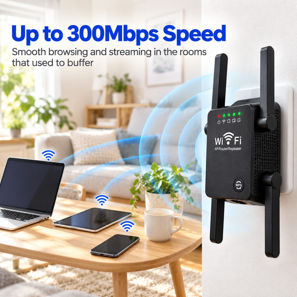 Reachly | 300Mbps WiFi-Repeater