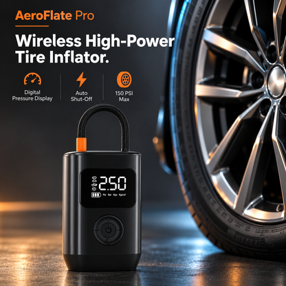 AeroFlate Pro – 150PSI Portable Digital Tire Inflator