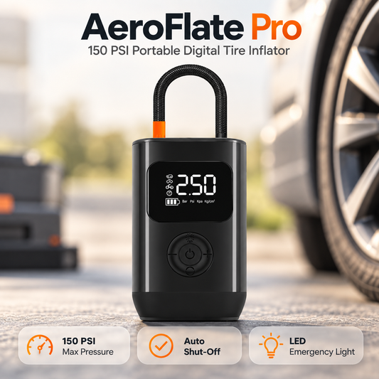 AeroFlate Pro – 150PSI Portable Digital Tire Inflator