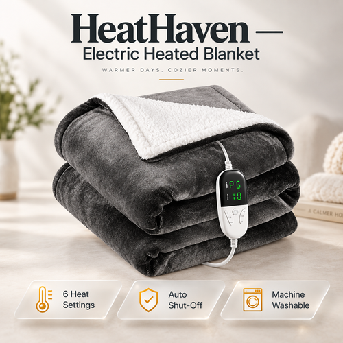 HeatHaven Electric Heated Blanket