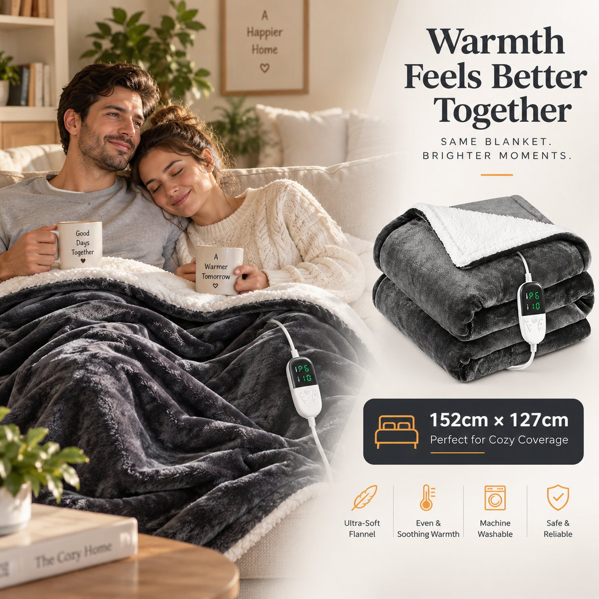 HeatHaven Electric Heated Blanket