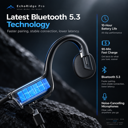 EchoRidge Pro — Open-Ear Bone Conduction Headphones