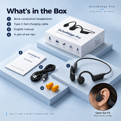 EchoRidge Pro — Open-Ear Bone Conduction Headphones