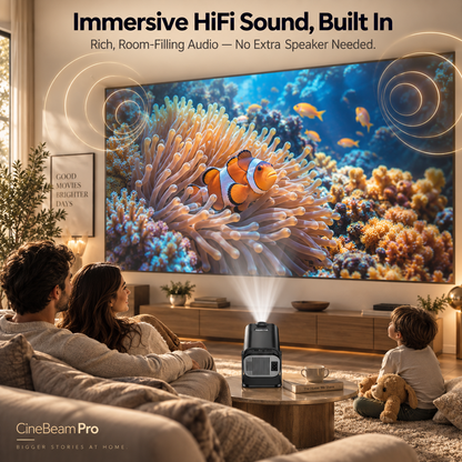 CineBeam Pro Portable 1080p HD Mini Projector