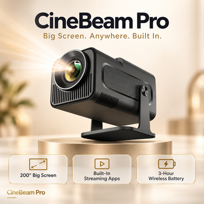 CineBeam Pro Portable 1080p HD Mini Projector