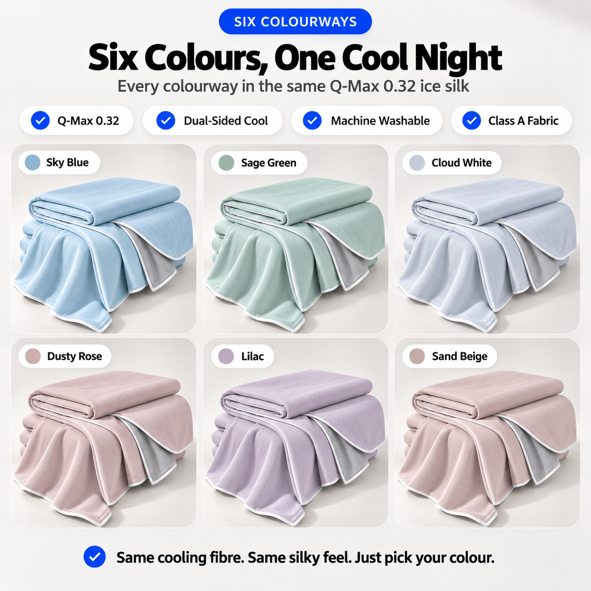FrostVeil Ice Silk Cooling Blanket