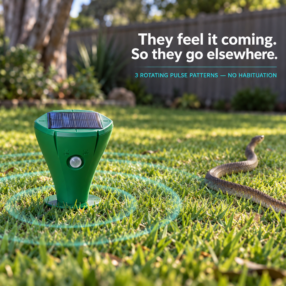 GroundWave Pro Solar Snake-Repeller