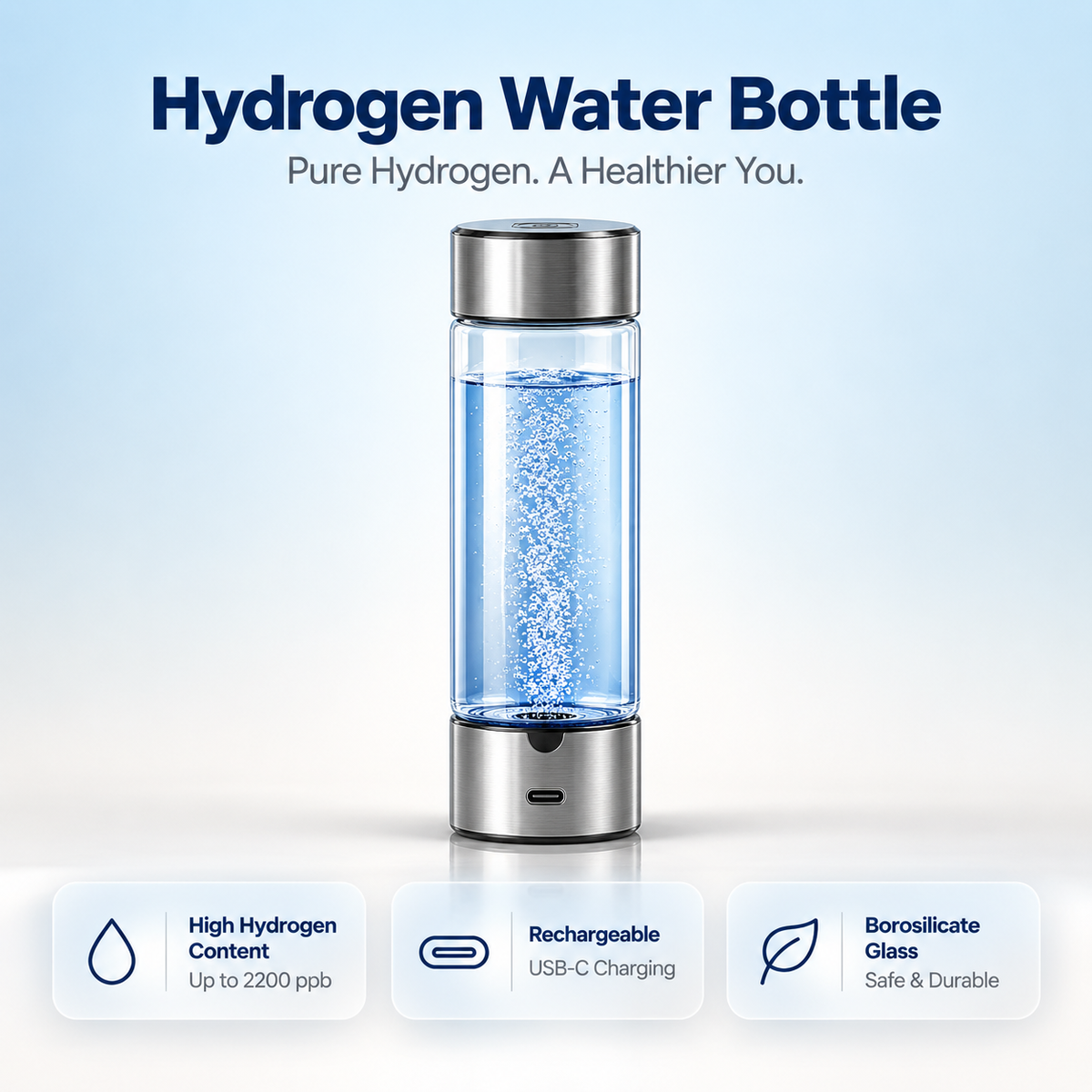 Hydrolux Pro — Hydrogen Water Bottle