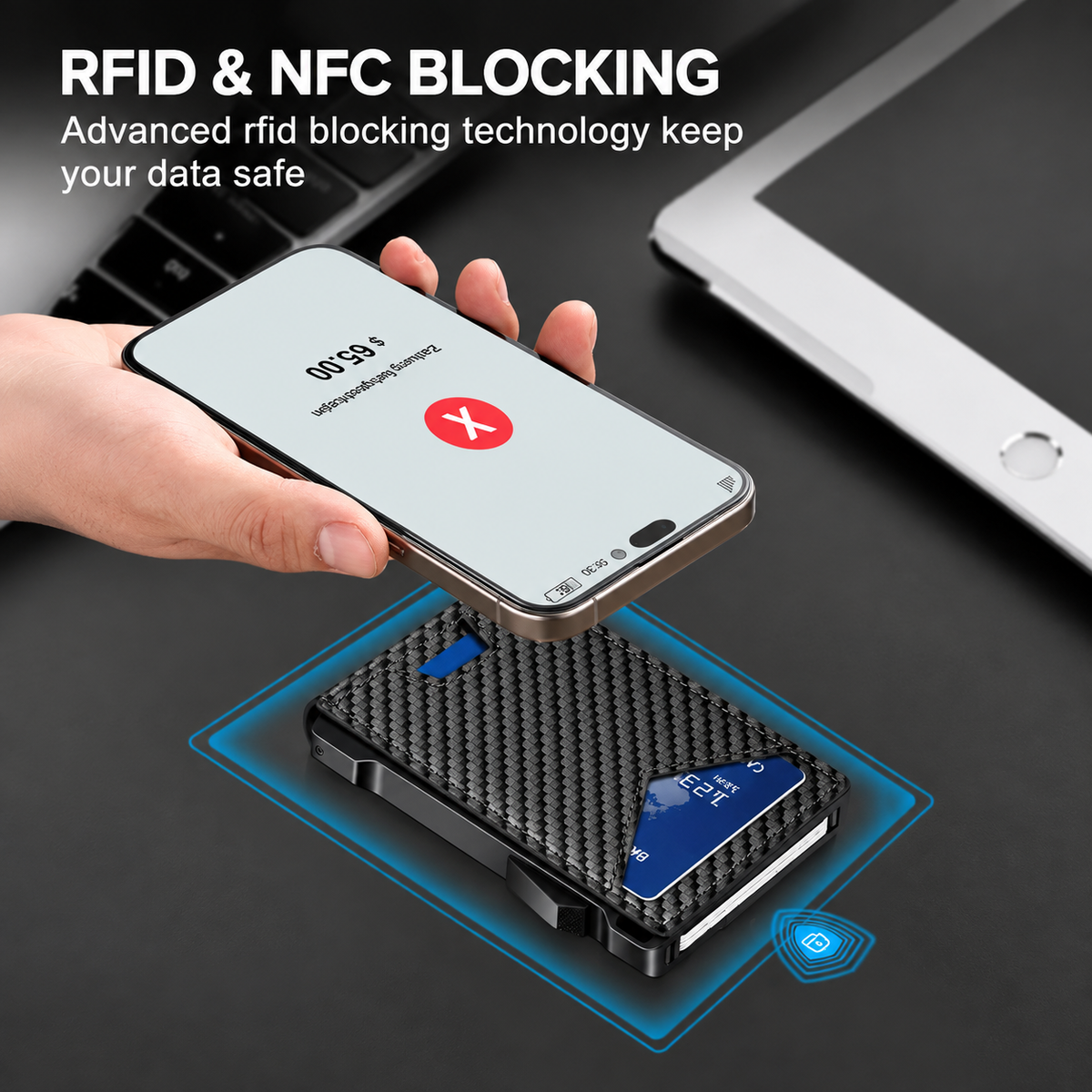 CardVault Pro RFID Blocking Pop Up Wallet