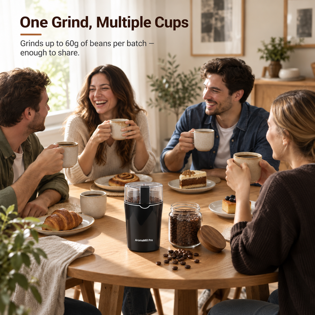 AromaMill Pro Electric Coffee Grinder