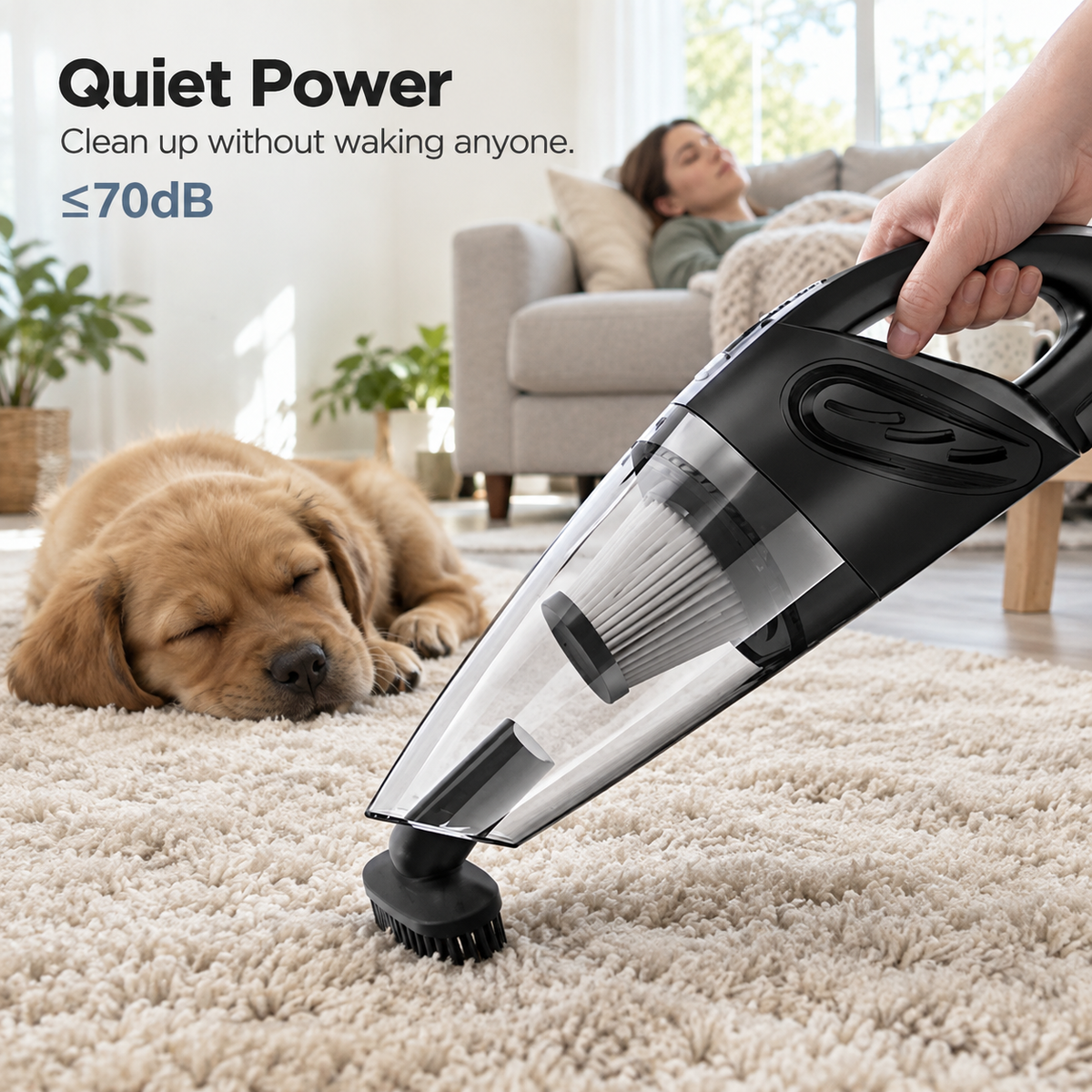 CabinSweep Cordless Car Vacuum | Handheld Mini Vacuum