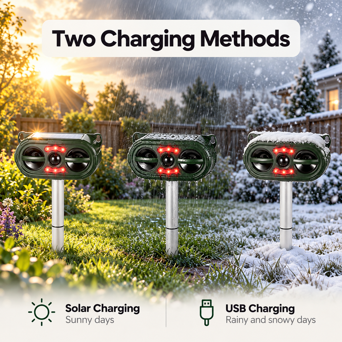 Whiskaway Solar Cat Repeller | Ultrasonic Cat Deterrent