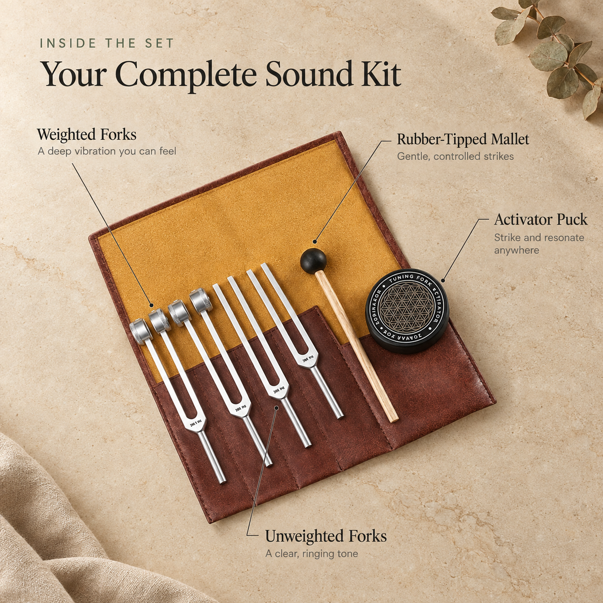 Vibrana Sound Therapy Tuning Fork Set