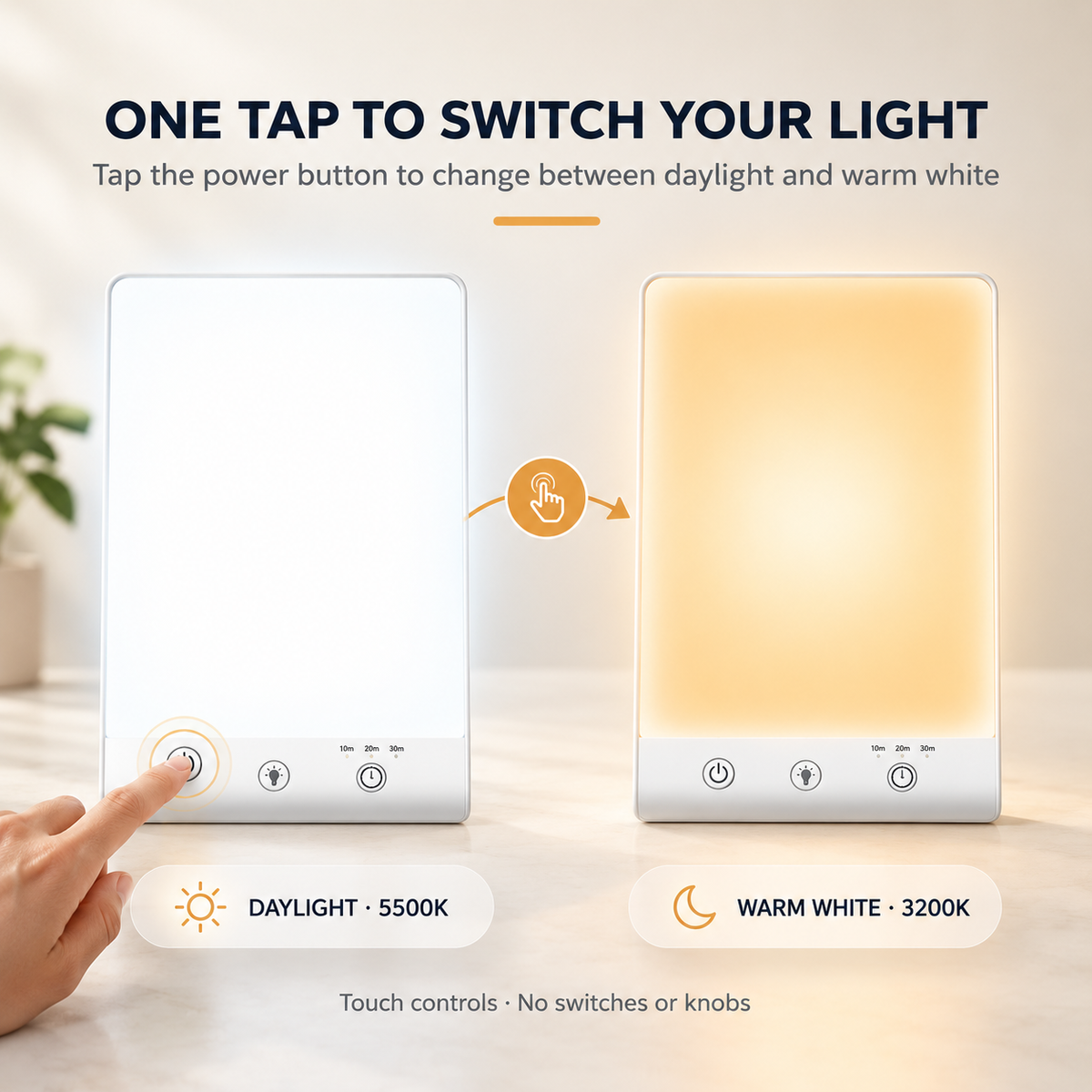Dawnlit SAD Light Therapy Lamp - 10,000 Lux Daylight