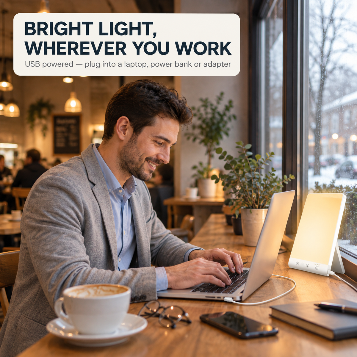 Dawnlit SAD Light Therapy Lamp - 10,000 Lux Daylight