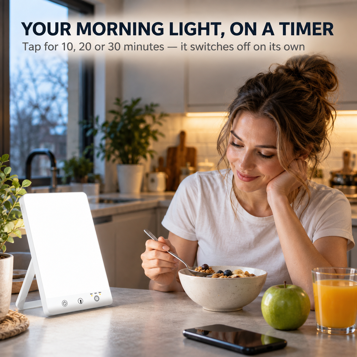 Dawnlit SAD Light Therapy Lamp - 10,000 Lux Daylight