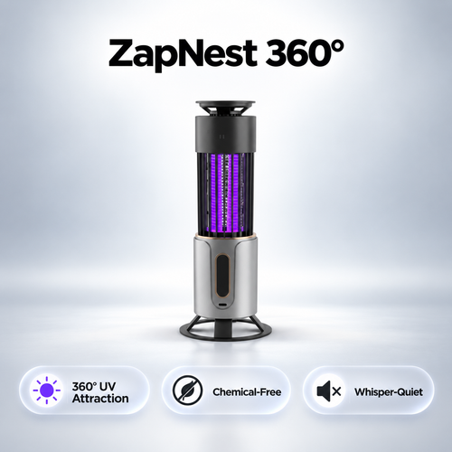 ZapNest 360° Mosquito Zapper | Chemical-Free UV Repellent