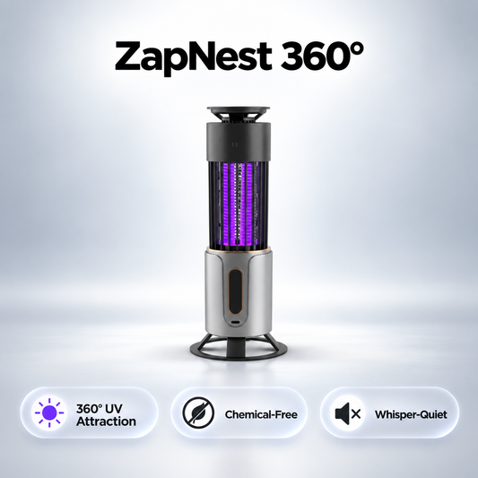 ZapNest 360° Mosquito Zapper | Chemical-Free UV Repellent