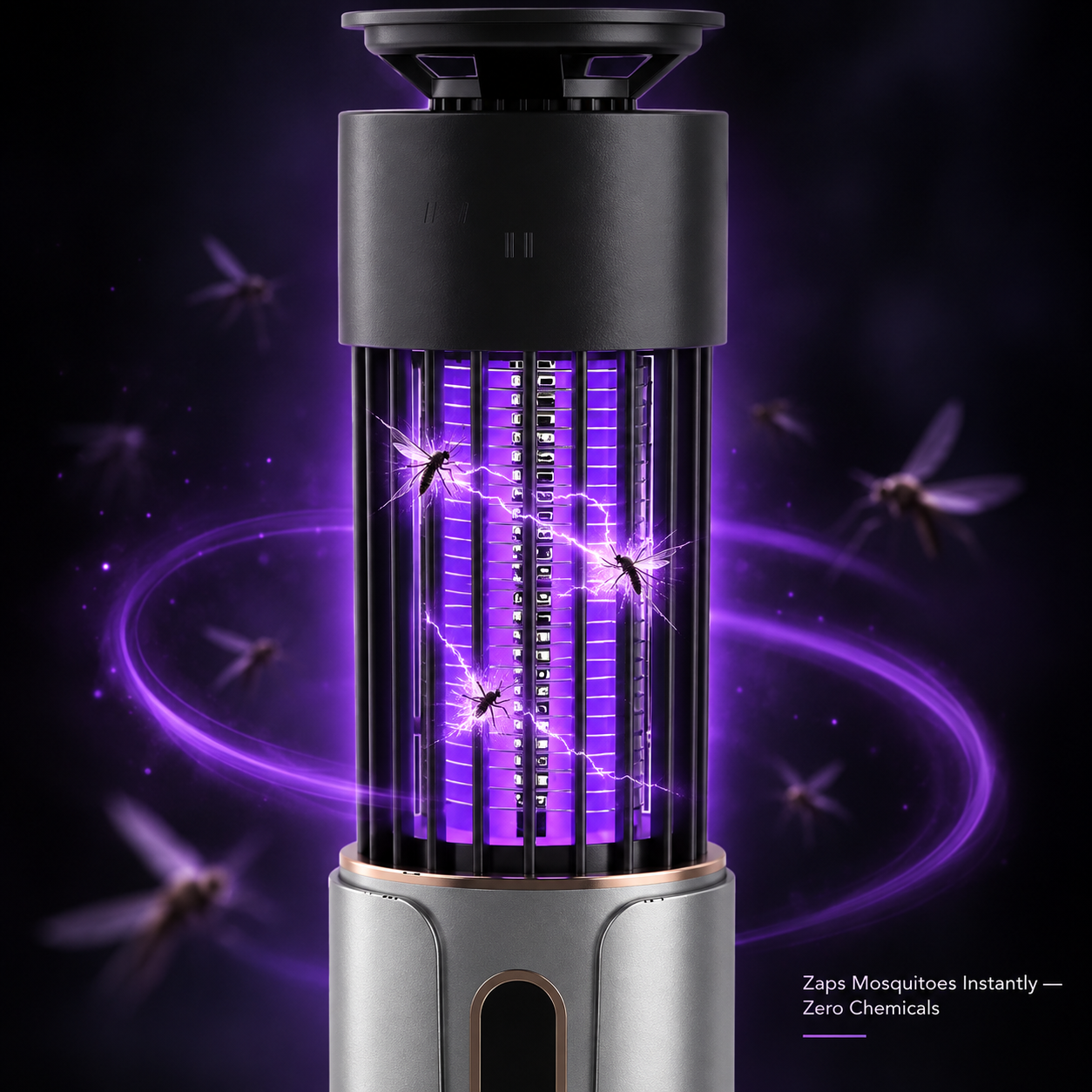 ZapNest 360° Mosquito Zapper | Chemical-Free UV Repellent