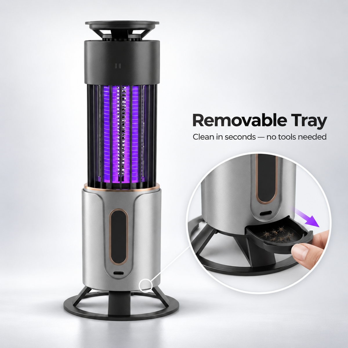 ZapNest 360° Mosquito Zapper | Chemical-Free UV Repellent