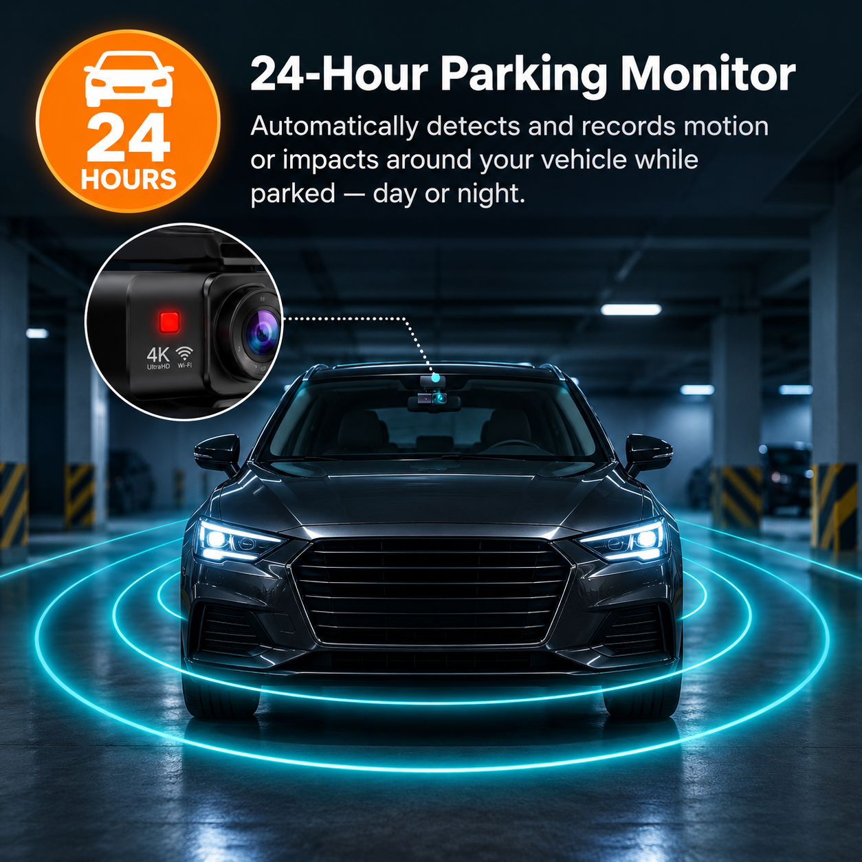 DriveGuard 4K Dual Dash Cam