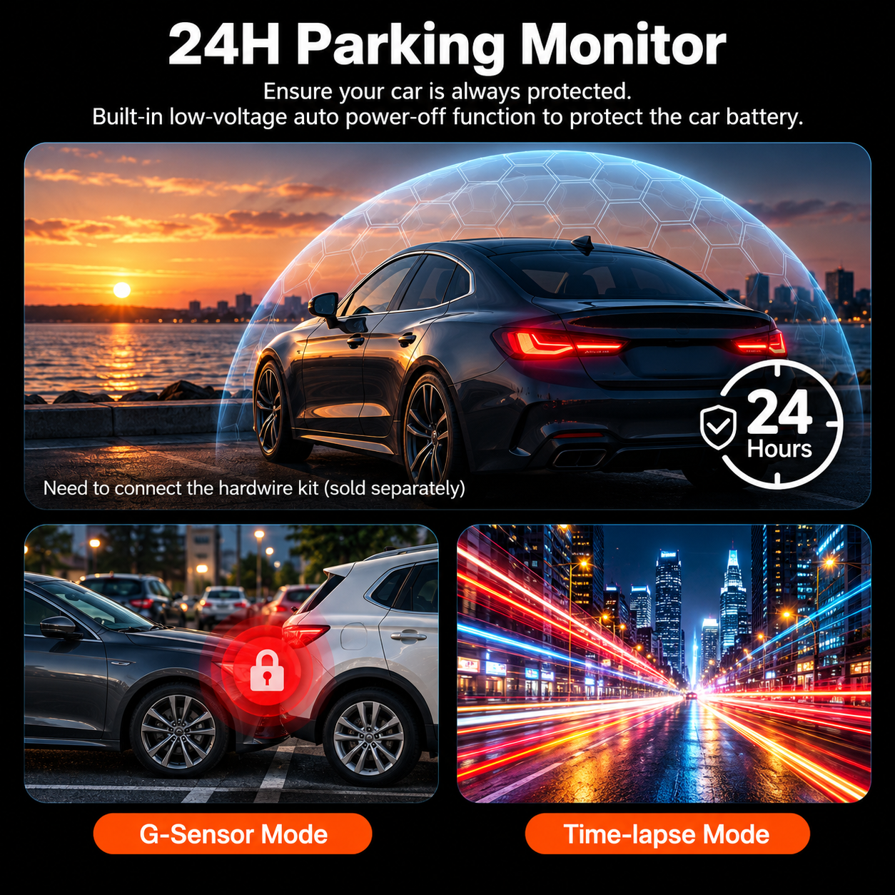 DriveGuard 4K Dual Dash Cam