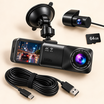 DriveGuard 4K Dual Dash Cam