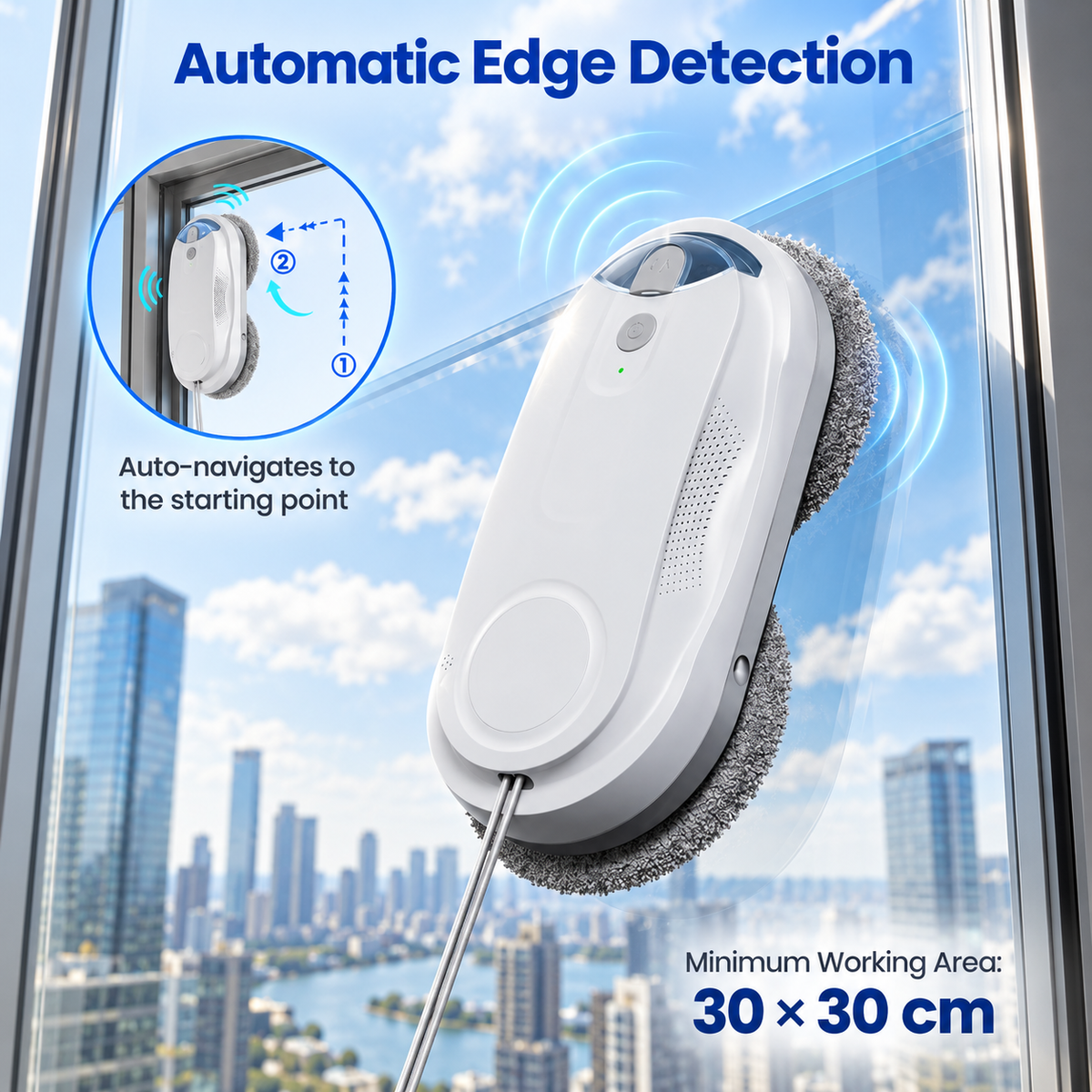 GlassGlide Pro Robotic Window Cleaner