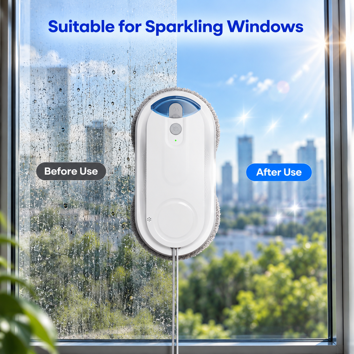 GlassGlide Pro Robotic Window Cleaner