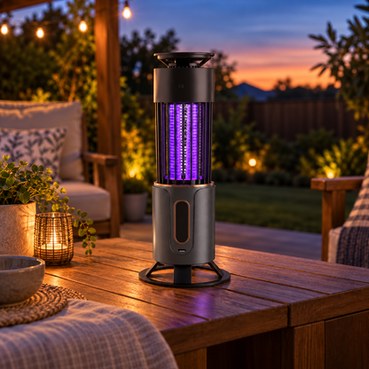 ZapNest 360° Mosquito-Zapper | Chemical-Free UV Repellent