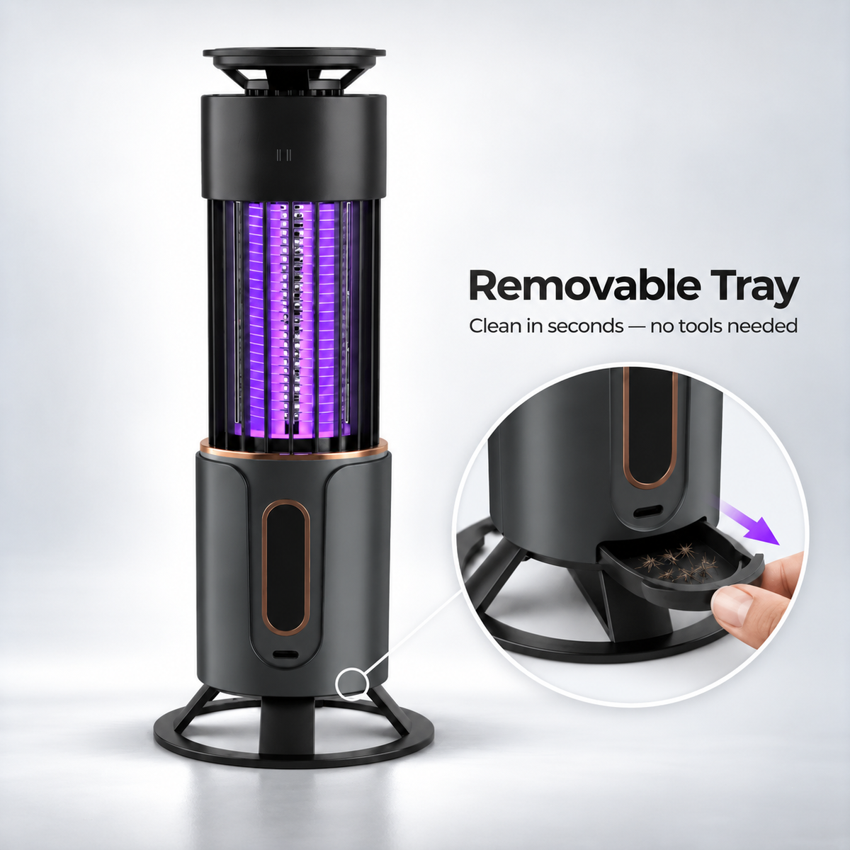 ZapNest 360° Mosquito-Zapper | Chemical-Free UV Repellent