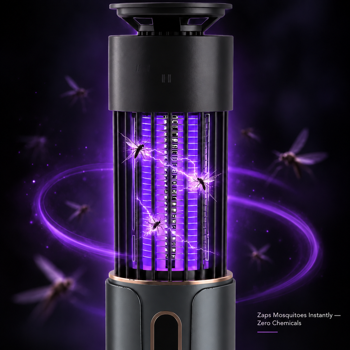 ZapNest 360° Mosquito-Zapper | Chemical-Free UV Repellent