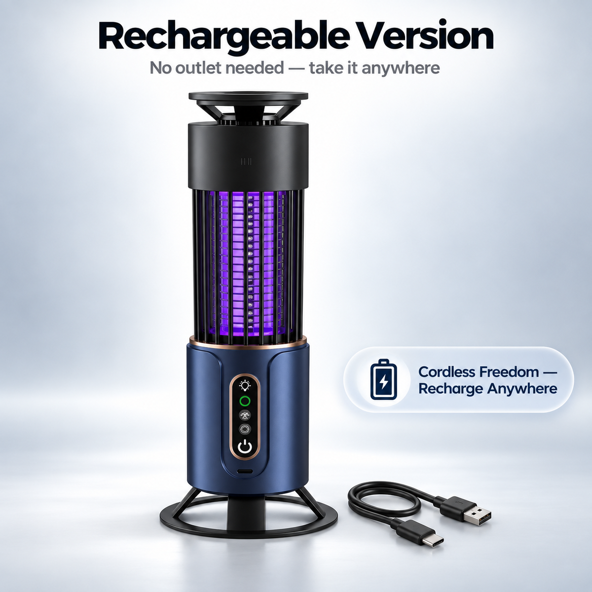 ZapNest 360° Mosquito-Zapper | Chemical-Free UV Repellent