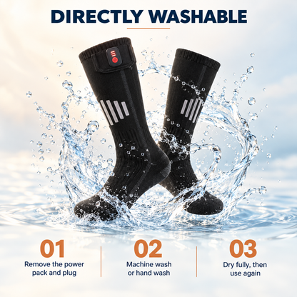 WarmStride Rechargeable Heated Socks, 3 Heat Levels