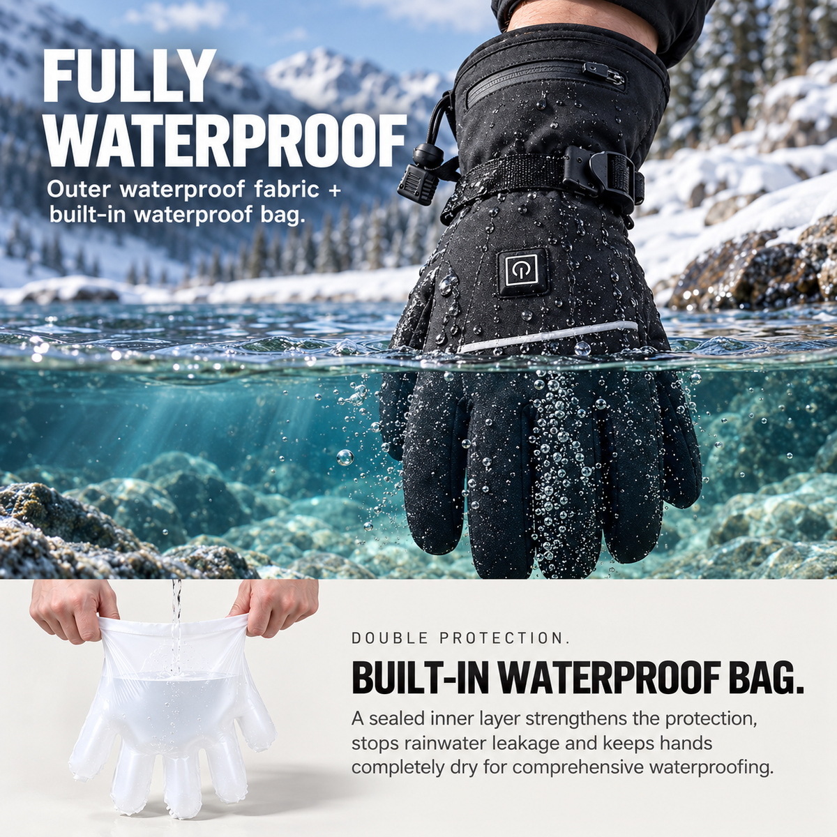 ThawGrip Pro Heated Gloves | Waterproof All-Finger Heating