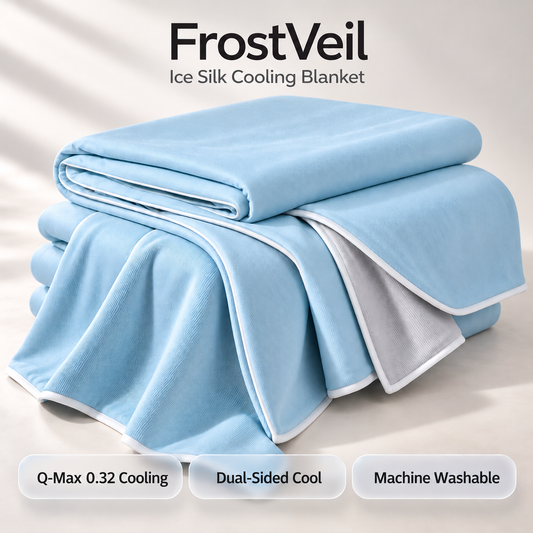 FrostVeil Ice Silk Cooling Blanket