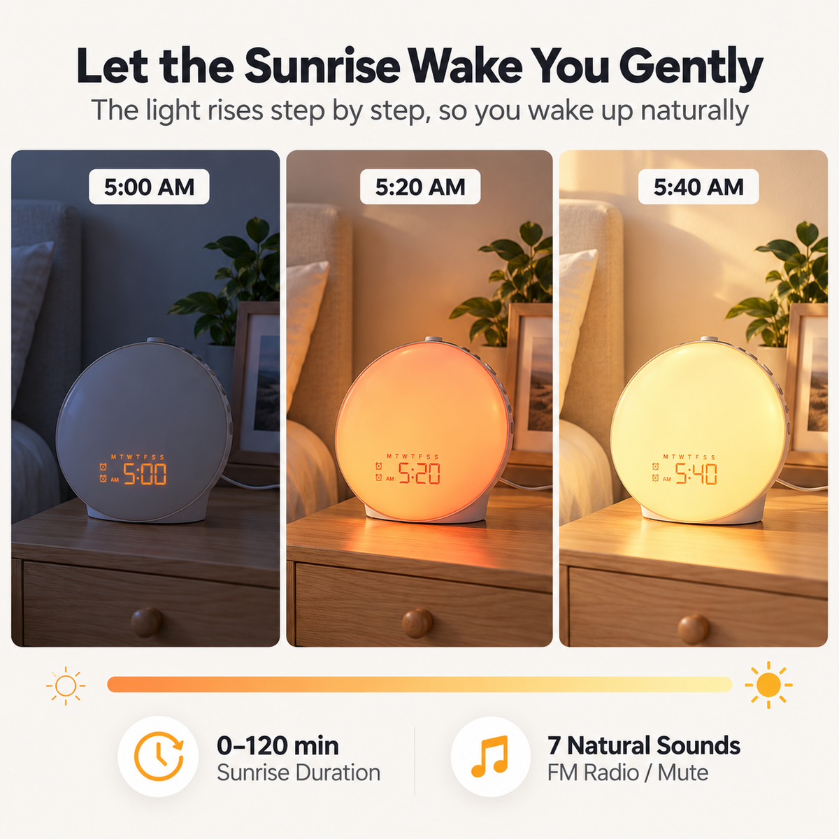 Solvane Sunrise Alarm Clock