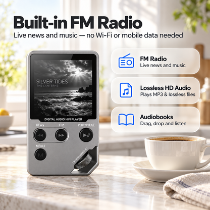 Rewynd MP3-Player with Bluetooth
