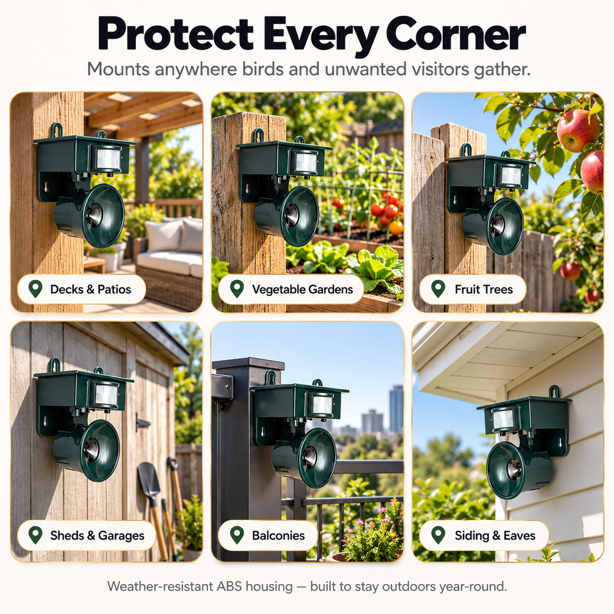 Perchless Solar Bird-Repeller