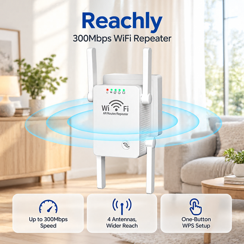 Reachly | 300Mbps WiFi-Repeater