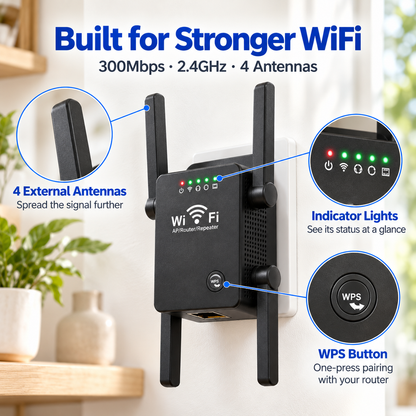 Reachly | 300Mbps WiFi-Repeater