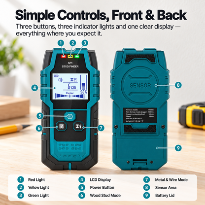 Wallwise Pro 5-in-1 Stud Finder