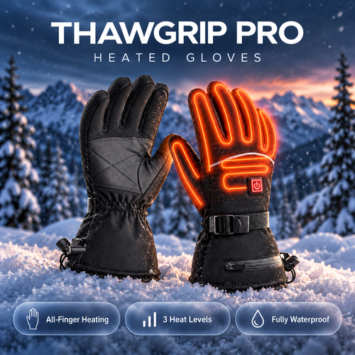 ThawGrip Pro Heated-Gloves Waterproof All-Finger Heating