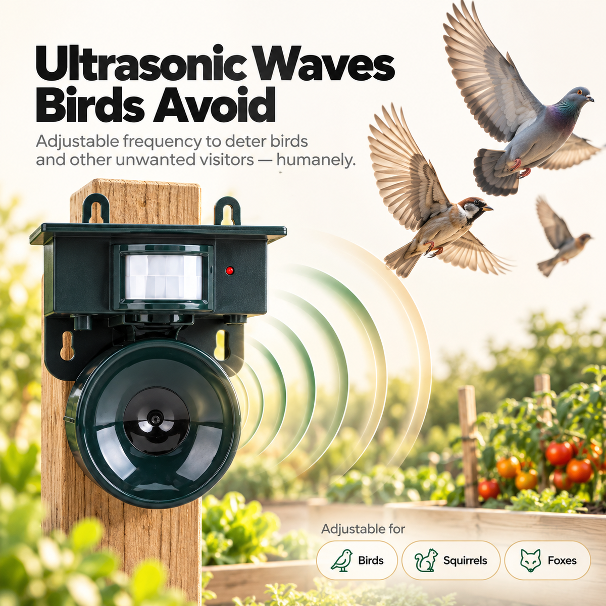 Perchless Solar Bird-Repeller
