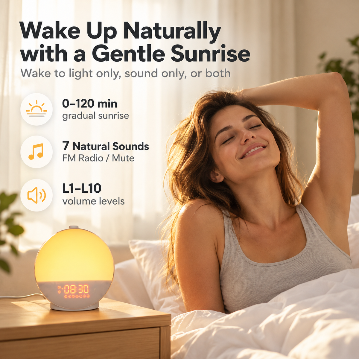 Solvane Sunrise Alarm Clock