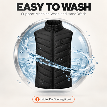 EmberWarm Heated Vest – 9 Heating Zones, 3 Heat Levels, USB Powered