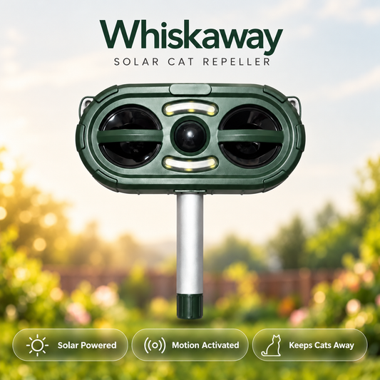 Whiskaway Solar Cat Repeller | Ultrasonic Cat Deterrent